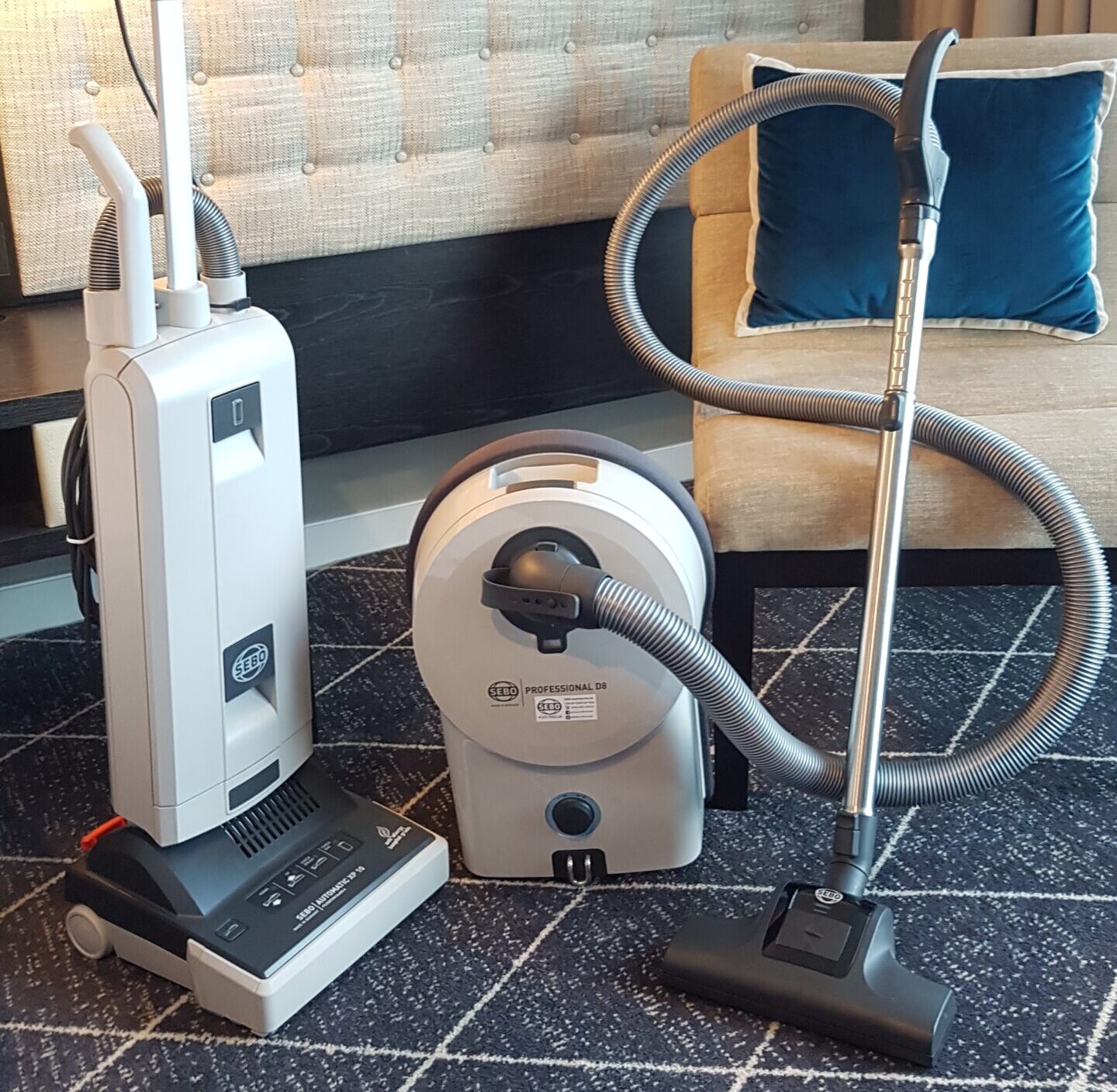 SEBO XP10 and SEBO D8 Turbo Barrel Vacuum